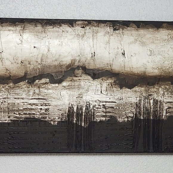 Sarah Brooke Middle Of Nowhere Painting Artist Australia Abstract 18x54 RARE Art - Picture 1 of 13